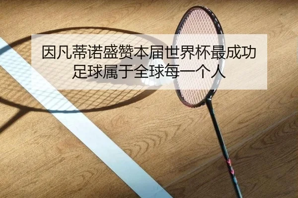 因凡蒂诺盛赞本届世界杯最成功 足球属于全球每一个人（jiuyou）